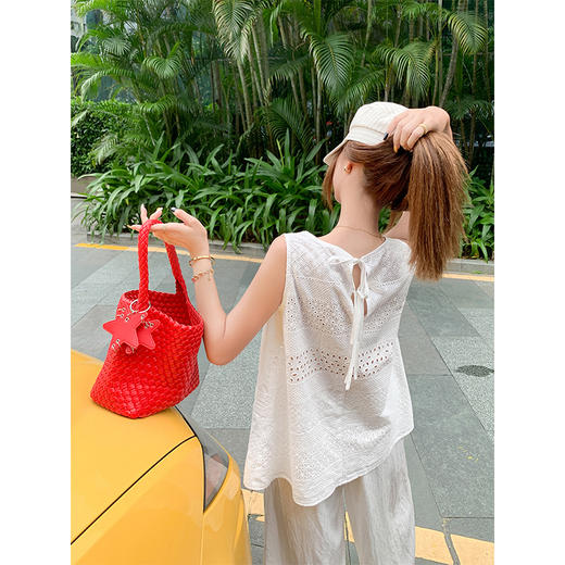 【129元任选2件】最后一波现货！复古蕾丝镂空背心无袖 商品图3