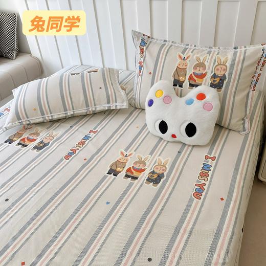 爆款特惠~新款原棉老粗布床单三件套全棉不起球春夏细纱棉花边式被单 商品图5