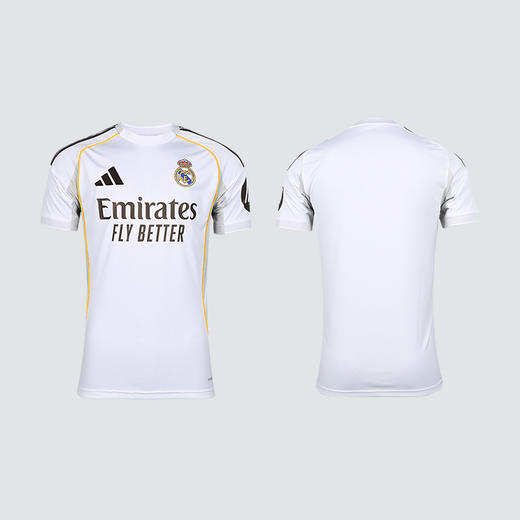 小李子阿迪达斯25/26赛季皇马球迷版主场短袖比赛球衣足球服JJ1931 商品图3
