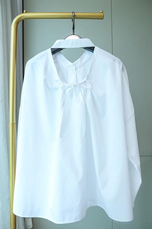 柔飒设计感镂空抽褶衬衣 商品图1