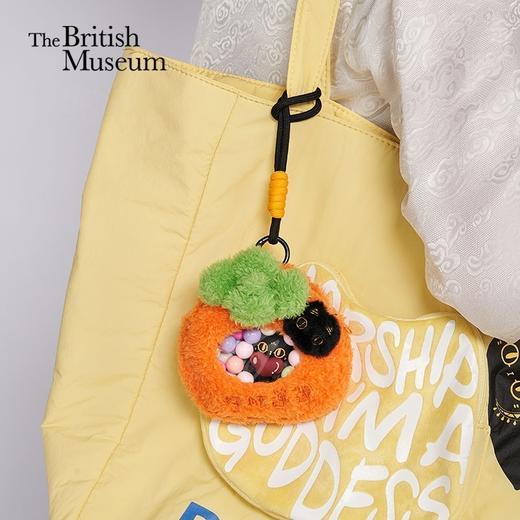 大英博物馆 巴斯特系列 柿柿如意毛绒痛包挂件 零钱包 商品图0