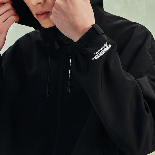 NPC潮牌防泼水户外休闲连帽夹克字母印花拉链外套春季NP41TJ16 商品图3