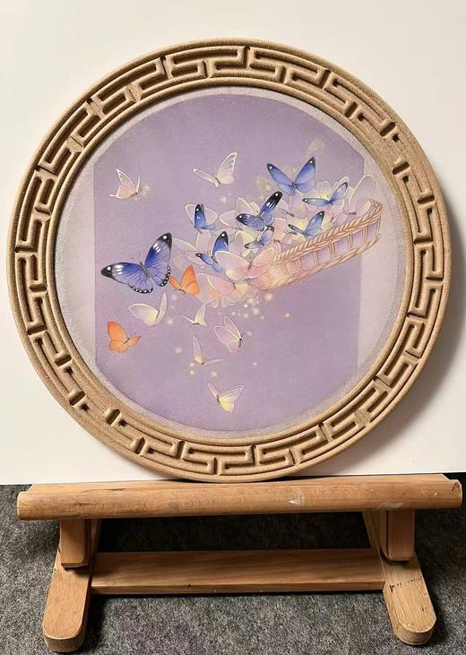 雷蔓娜《梦蝶》木质绢本原作 商品图0