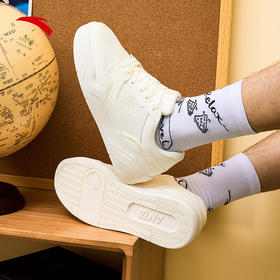 安踏C37板鞋丨软底舒适板鞋男休闲简约小白鞋滑板运动鞋112538022