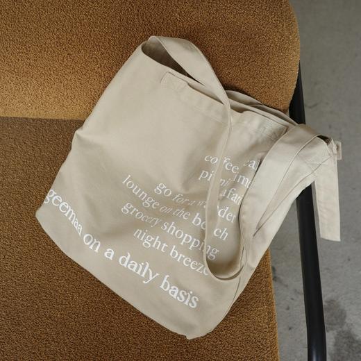 geemaa 可调节字母帆布包 商品图5
