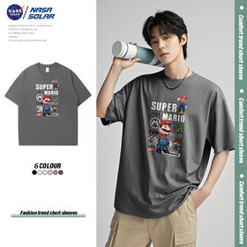 破价到手仅39！NASA SOLAR 【全新升级】NASA纯棉短袖小熊维尼T恤夏装短袖衫凉感5365168、