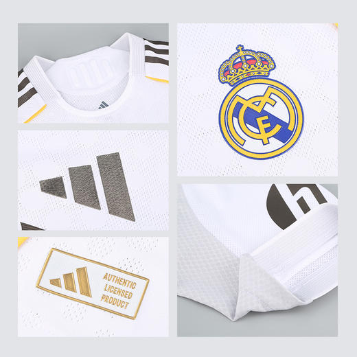 小李子阿迪达斯25/26赛季皇马球员版主场短袖比赛球衣足球服JV5918 商品图2