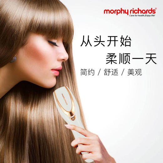 摩飞健发按摩梳红蓝光波震动舒缓按摩器长柄梳按摩头皮MF3108 商品图6