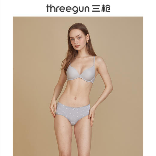 Threegun三枪 舒木尔印花女三角裤-40810B0P1 商品图6