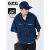NPC潮牌防水速干五分袖衬衫舒适日常短袖夏季透气潮流NP33SH32 商品缩略图1