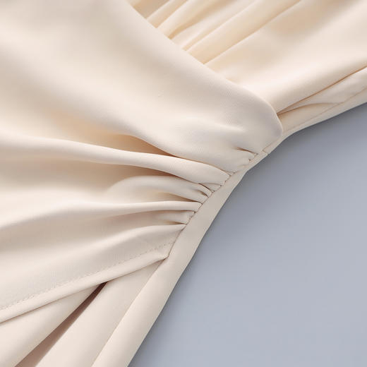 「高货wl」全新升级【铂金会员349/天猫469/差价120】(01519)洛诗琳新款气质通勤重工亮片开叉收腰显瘦知性优雅连衣裙 商品图2