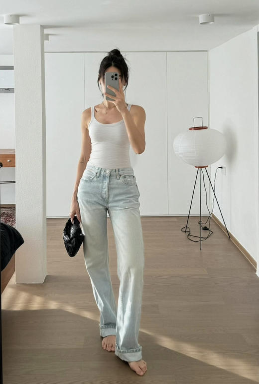 官网550！卡戴珊同款免穿文胸一体杯高弹裸感百搭休闲吊带背心 带胸垫修身打底内衣女 商品图5