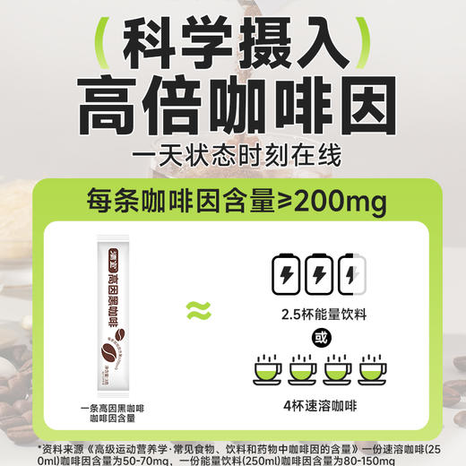 高因黑咖啡30g 绿燃/西梅/白芸豆3口味 商品图1