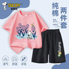 史努比童装夏季新款休闲时尚帅气舒适透气多色短袖短裤套装SZZTK 商品缩略图4