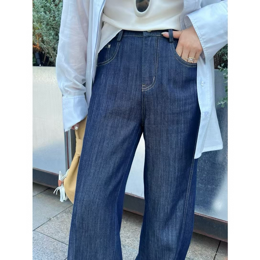 垂感显瘦天丝牛仔裤