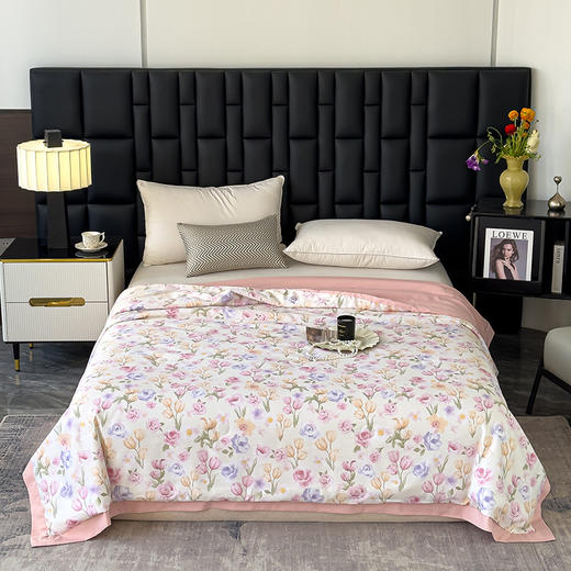 三泰龙 夏季新品莱赛尔天丝夏被印花可机洗夏凉被空调被1207 商品图7