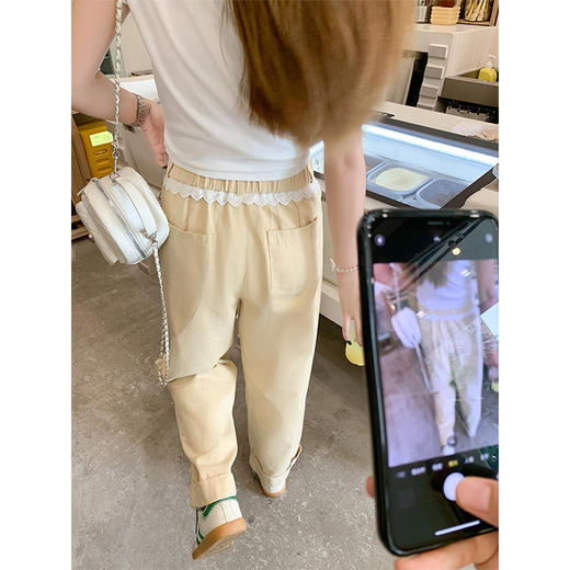 <曾小咸推荐>新品现货秒杀！卖完下架不再补 ！微信粉丝打折价！！蕾丝花边阔腿裤 日常169.99/件 立减80 秒杀89.99/件！！ 商品图4