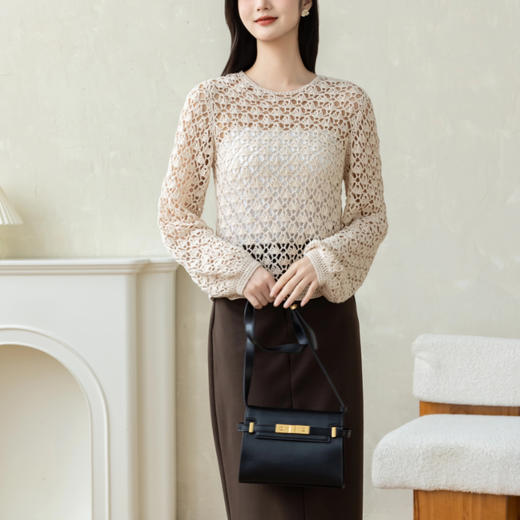 苏苏姐家鳞镂空上衣手工diy钩针编织棉麻毛线团材料包 商品图2