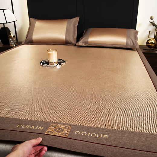 【分仓直发包邮】浪莎冰藤席三件套1.5米*2米（LSLX003） 商品图1