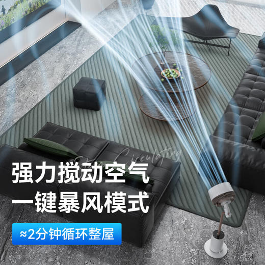 大宇 空气循环扇卧室轻音立式小电风扇摇头落地扇智能语音遥控 商品图3