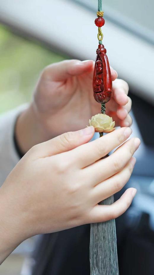 莲开佛现°小叶紫檀车挂 商品图5