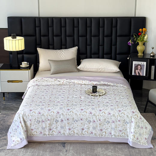 三泰龙 夏季新品莱赛尔天丝夏被印花可机洗夏凉被空调被1207 商品图9