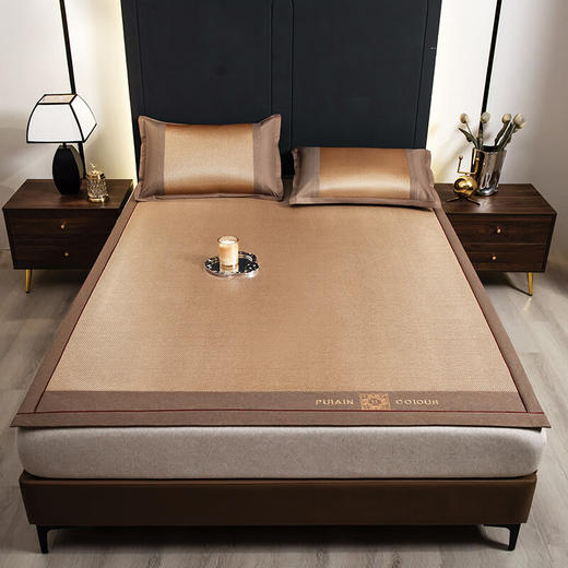 【分仓直发包邮】浪莎冰藤席三件套1.5米*2米（LSLX003） 商品图0