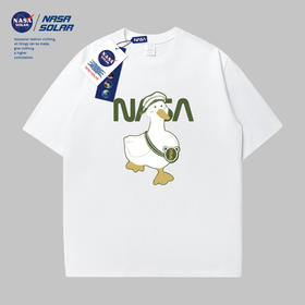破价到手仅39！NASA SOLAR 【全新升级】NASA纯棉短袖快乐鸭卡通款情侣短袖T恤衫5426034、