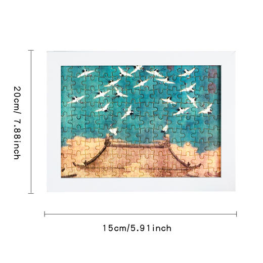 【东方名画拼图】千里江山图兰亭集序瑞鹤图创意拼图礼盒玩具摆件生日伴手礼物 商品图4