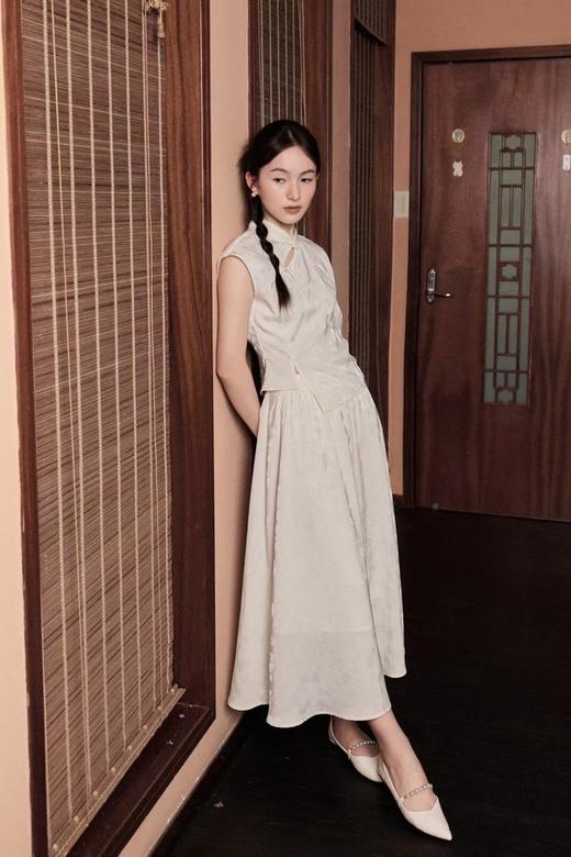 SUMMER & SAGE 中式提花改良上衣半裙套装 20476 商品图0