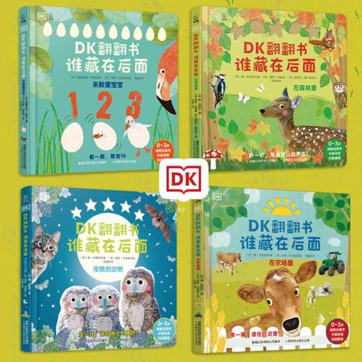 DK翻翻书:谁藏在后面(全4册) 商品图1