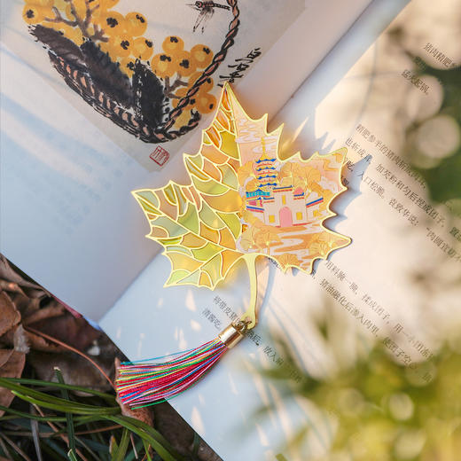 【南京AR透光书签枫叶冰箱贴】夫子庙鸡鸣寺美龄宫总统府景区地标文创书签创意镂空中国风 商品图3