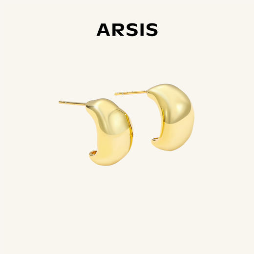 ARSIS｜自由搭配系列 潺流豆豆耳钉 商品图1
