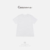 COCO ZONE 刘一一 【醋酸混纺】简约圆领纯色短袖T恤 CD1A0747 商品缩略图1