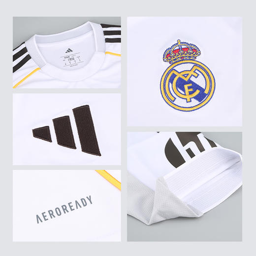 小李子阿迪达斯25/26赛季皇马球迷版主场短袖比赛球衣足球服JJ1931 商品图4
