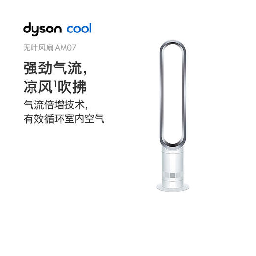 戴森（Dyson）AM07 无叶电风扇 落地扇 强劲稳定气流  银白色 商品图3