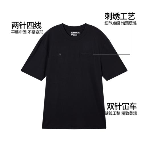 NPC潮牌刺绣logo【天丝羊毛】圆领短袖T恤男亲肤吸湿透气NP52TE30 商品图4