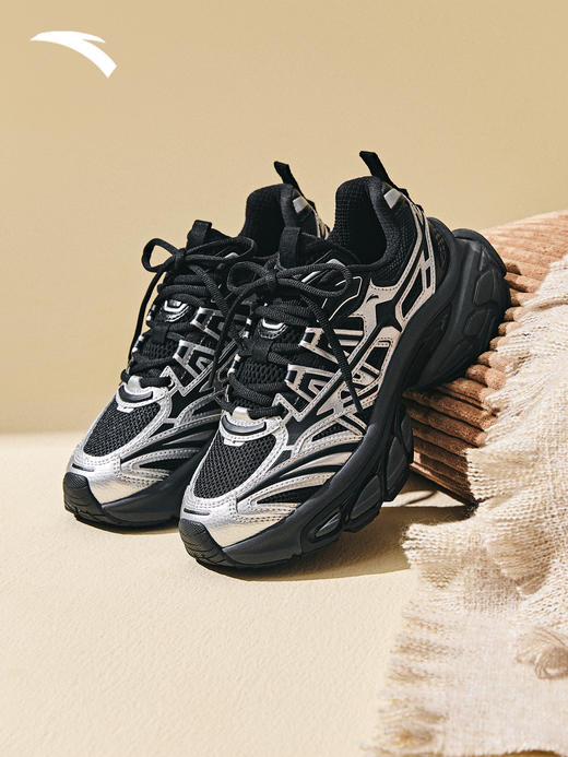 安踏扶摇丨厚底增高潮流老爹鞋女鞋2025夏季新款运动鞋122538898 商品图3