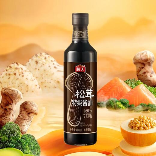 海天７克薄盐松茸特级酱油480ml/瓶 商品图0