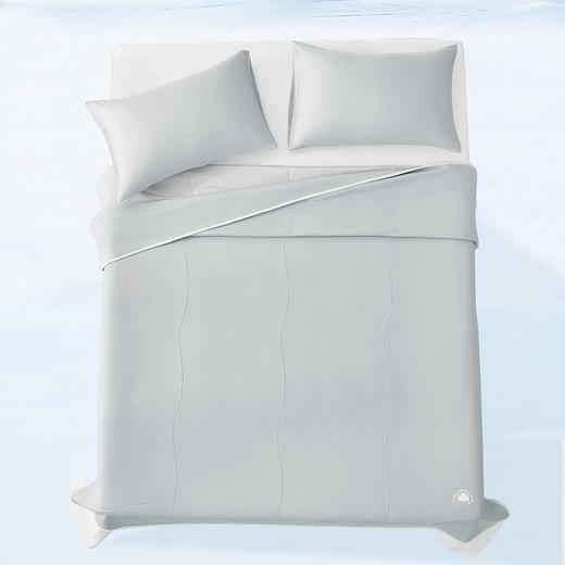 商超爆款【丝享云浮莱卡双面新氧桑蚕丝亲肌夏凉被流萤夏夜】蓝色 自然竹浆纤维材料 柔软亲肤 安全环保 天然凉爽  商品图2