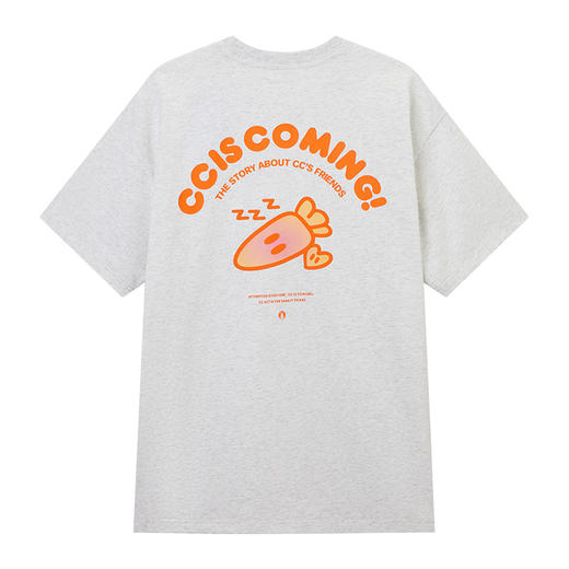 NPC潮牌CC胡萝卜【凉感冰皮】圆领短袖T恤男纯棉255克CC52TE07 商品图7