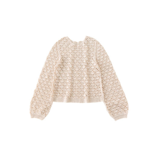 苏苏姐家鳞镂空上衣手工diy钩针编织棉麻毛线团材料包 商品图5