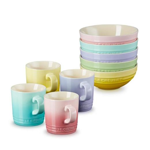 酷彩 伦敦系列350ML马克杯5件套+15CM多功能碗5件套 商品图0