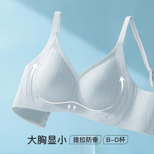 【大胸显小】双重侧收提拉防下垂内衣女全包显瘦收副乳无钢圈文胸长歌轻舞 商品图0