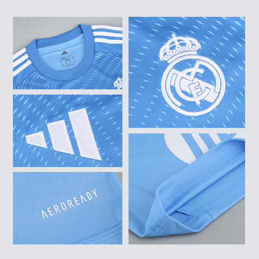 小李子阿迪达斯25/26赛季皇马球迷版主场守门员短袖比赛球衣门将服JP4178 商品图3