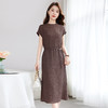 QS-82501103【桑蚕丝冠乐皱】简约轻奢女装通勤气质夏季无袖真丝连衣裙女1103 商品缩略图2