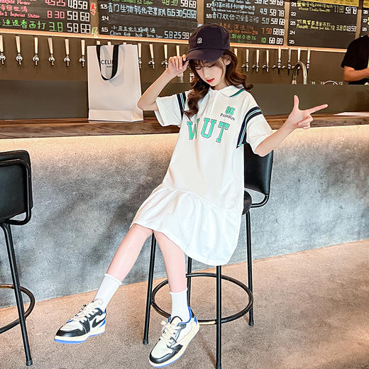 女童连衣裙夏季2025新款洋气时髦儿童夏装公主裙中大童学院风裙子 商品图2