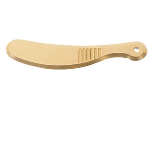 【九九老师】纯黄铜身体刮痧板 黄铜刮痧虎符铜砭刮痧板 商品图1