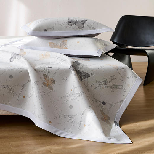 商超爆款【丝享高端新中式新氧冷循环炫彩提花席蝶舞星辉】咖色 强力抑菌面料 稳稳拿捏敏感肌 持久凉爽 透气舒适 商品图2