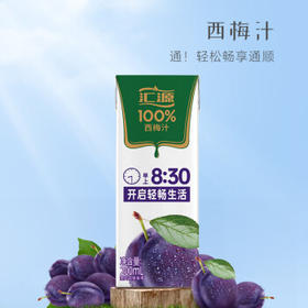 汇源100%西梅汁礼盒装果汁饮料200ml*12盒解腻西梅果蔬汁